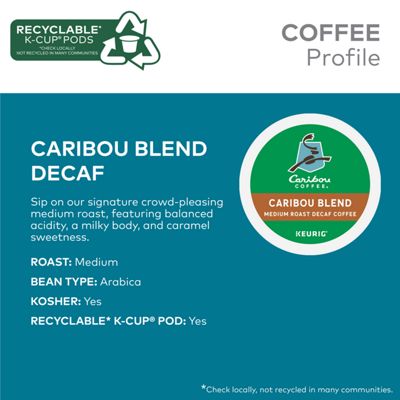 Keurig - K-Cup Coffee Caribou Blend Decaf Coffee - Image 4
