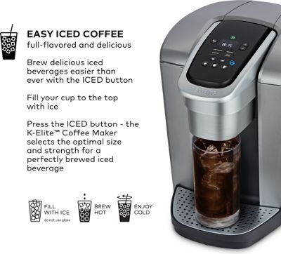 Keurig - K-Cup Coffee K-Elite Single Serve Coffee Maker - Image 8
