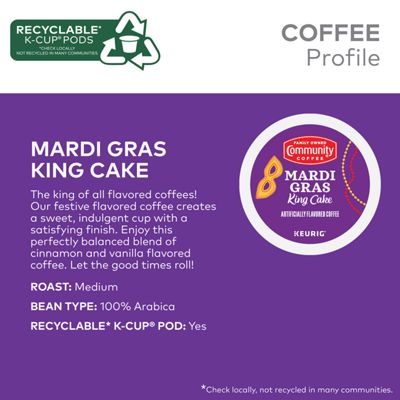 Keurig - K-Cup Coffee Mardi Gras King Cake Coffee - Image 5
