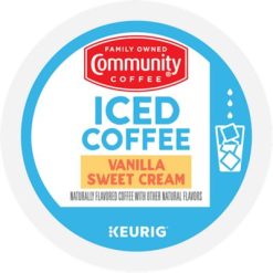 Keurig K-Cup Coffee Iced Vanilla Sweet Cream Coffee